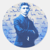 Brief von Kafka Runder Aufkleber (Vorderseite)