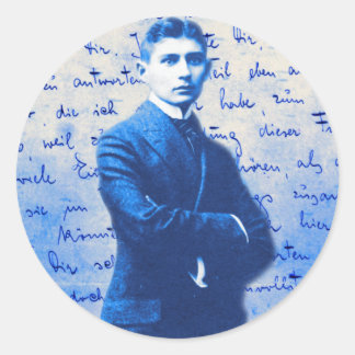 Brief von Kafka Runder Aufkleber