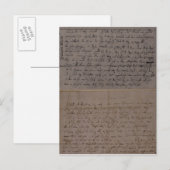 Brief von Leopold Mozart Postkarte (Vorne/Hinten)