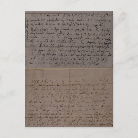 Brief von Leopold Mozart Postkarte (Vorderseite)