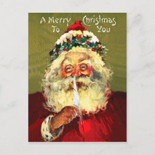 Brief von Santa Claus Postkarte