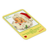 Brief von Santa Keepake Magnet (Rechte Seite)
