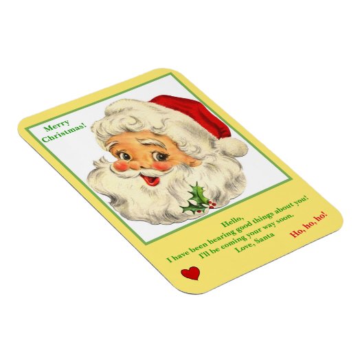 Brief von Santa Keepake Magnet (Rechte Seite)