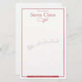 Brief von Santa Nice Blank (Vorne/Hinten)