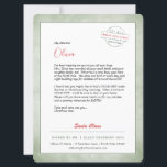 Brief von Santa North Pole Feiertagskarte<br><div class="desc">Der schönste Weihnachtsbrief der Welt. Dieser bezaubernde Brief vom Weihnachtsmann ist vollständig editierbar. Kinder Liebe, diese Briefe zu empfangen, und Sie werden Ihr Herz warm fühlen, wenn Ihr Kind das größte Weihnachtslächeln bekommt, das ihnen allen ins Gesicht steht - besonders wenn sie sehen, dass es vom Weihnachtsmann unterschrieben wurde! Machen...</div>