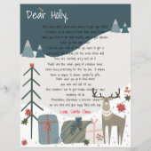 Brief von Santa Scandi Reindeer Frohe Weihnachten (Vorderseite)