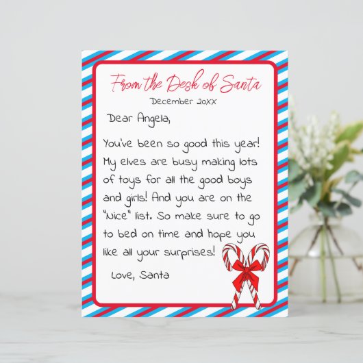 Brief von Weihnachtskid (Stehend Vorderseite)