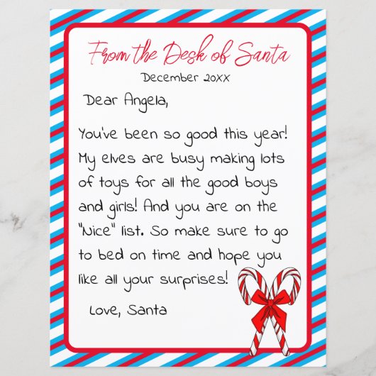 Brief von Weihnachtskid (Vorderseite)