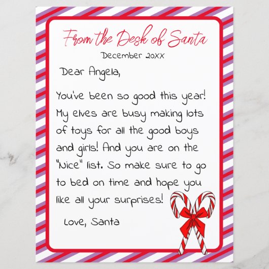 Brief von Weihnachtskid (Vorderseite)