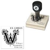 Brief W Botanisches Ex Libris Buchzeichen Stempel (Stempel)