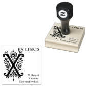 Brief X Botanisches Ex Libris Buchzeichen Stempel (Stempel)