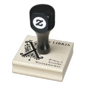 Brief X Botanisches Ex Libris Buchzeichen Stempel (Stempel)