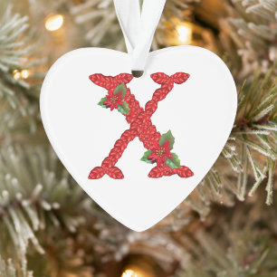 Brief X mit Santa Claus Cap & Great Christmas Ornament