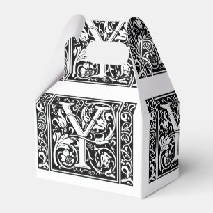 Brief Y Mittelalterliche Monogramm-Kunst Neuzeitst Geschenkschachtel