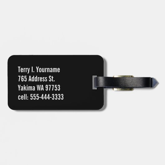 Briefbeschwerer-Art-Rot-Hahn Gepäckanhänger (Rückseite horizontal)