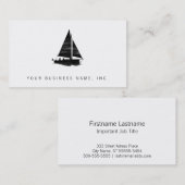 Briefbeschwerer-Art-Segelboot Visitenkarte (Vorne/Hinten)