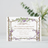 Briefbeschwerer-Art-Vintages Imitat Bois Gitter - Einladung (Stehend Vorderseite)