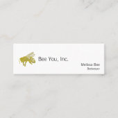 Briefbeschwerer-Biene Mini Visitenkarte (Vorderseite)
