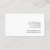 Briefbeschwerer-Biene Visitenkarte (Rückseite)