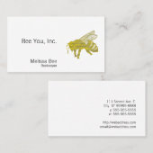 Briefbeschwerer-Biene Visitenkarte (Vorne/Hinten)