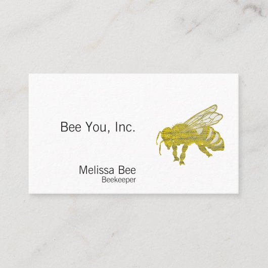 Briefbeschwerer-Biene Visitenkarte (Vorderseite)