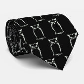 Briefbeschwerer-Eule (Schnee) Krawatte (Gerollt)