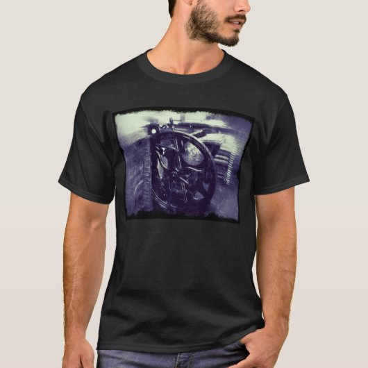 Briefbeschwerer Grunge mit Grenzdunkelheits-T - T-Shirt (Vorderseite)