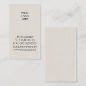 Briefbeschwerer Ihre Logo-einfache Visitenkarte (Vorne/Hinten)