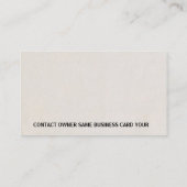 Briefbeschwerer-moderne berufliche Geschäfts-Karte Visitenkarte (Rückseite)