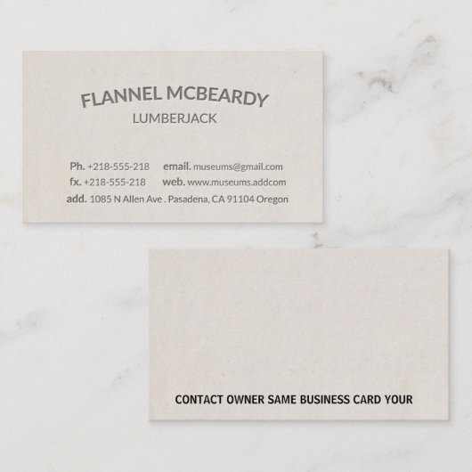 Briefbeschwerer-moderne berufliche Geschäfts-Karte Visitenkarte (Vorne/Hinten)