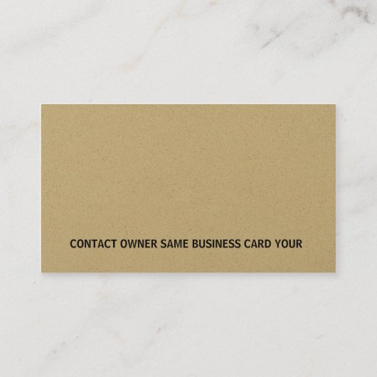 Briefbeschwerer-moderne berufliche visitenkarte (Rückseite)