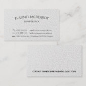 Briefbeschwerer-modernes berufliches Weiß Visitenkarte (Vorne/Hinten)