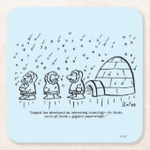 Briefbeschwerer Rechteckiger Pappuntersetzer (Vorderseite)