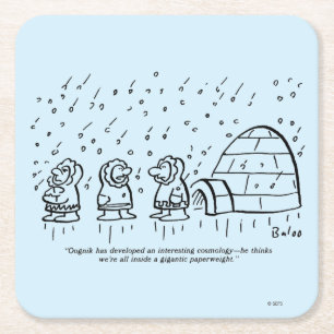 Briefbeschwerer Rechteckiger Pappuntersetzer