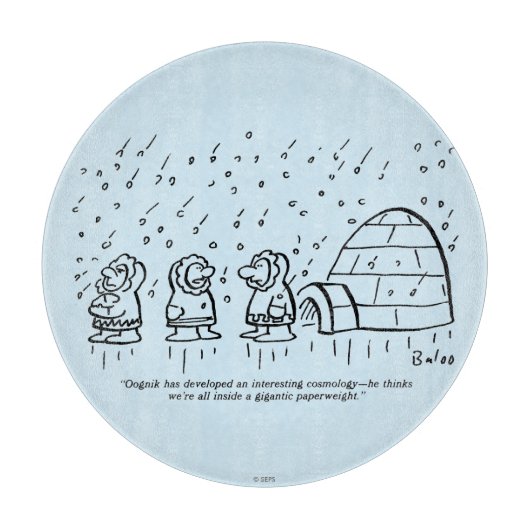 Briefbeschwerer Schneidebrett (Vorderseite)