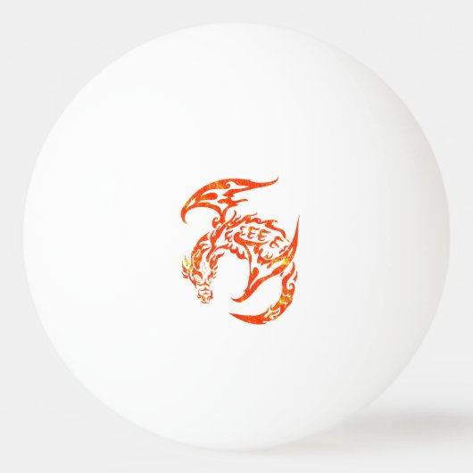 Briefbeschwerer-Stammes- Art-Drache Tischtennisball (Vorderseite)