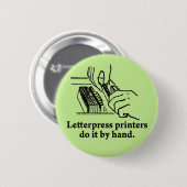 Briefbeschwererdrucker tun es eigenhändig button (Vorne & Hinten)