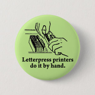 Briefbeschwererdrucker tun es eigenhändig button