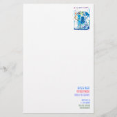 Briefbogen bunt beschriftet briefpapier (Vorderseite)