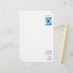 Briefbogen bunt beschriftet briefpapier