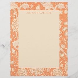 BRIEFBOGEN: WILLIAM MORRIS : "WILD TULIP" BRIEFBOGEN