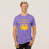 Briefe an Bernadette (Lila & Gold) Tri-Blend Shirt (Vorderseite voll)