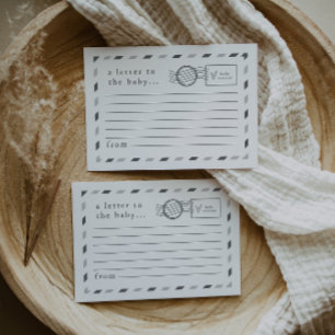 Briefe an das Baby Hinweiskarte