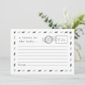 Briefe an das Baby Hinweiskarte (Stehend Vorderseite)