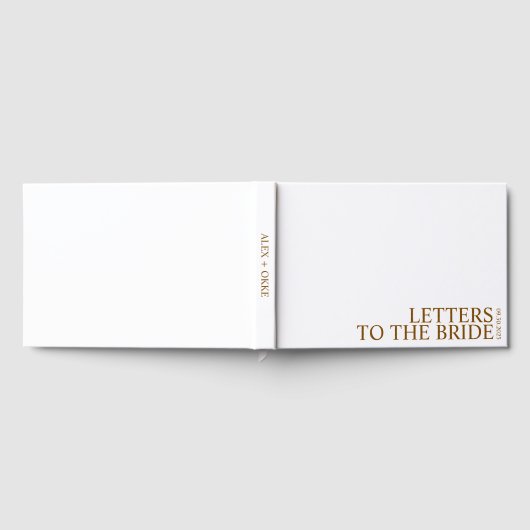 Briefe an das Bride Guest Book Personalisiert Albu Gästebuch (Voll)