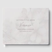 Briefe an das Bride Keepake Notebook Gästebuch (Vorderseite)