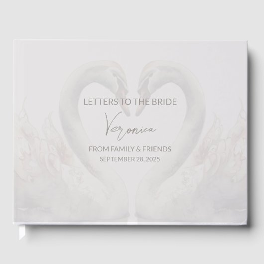 Briefe an das Bride Keepake Notebook Gästebuch (Vorderseite)
