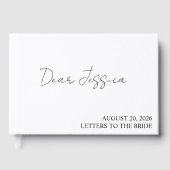 Briefe an das Bride Scrapbook personalisiert, Henn Gästebuch (Vorderseite)