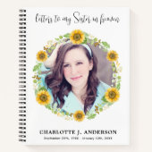 Briefe an das himmlische Foto Schwester Blumenkumm Notizblock (Vorderseite)