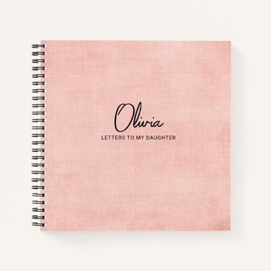 Briefe an Daughter Keepake-Memory-Buch Notizblock (Vorderseite)